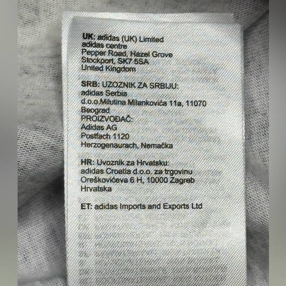 Adidas Moment Cropped Tee Shirt Yellow/Purple Tint Black Speckles Athletic Large - Picture 13 of 14